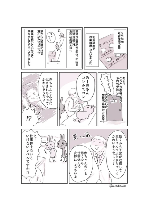 今更ですが妊娠中の話でも。(1/2)

続きは後日。
みみすけは仕事を早めに休むのか?休まないのか…!? 