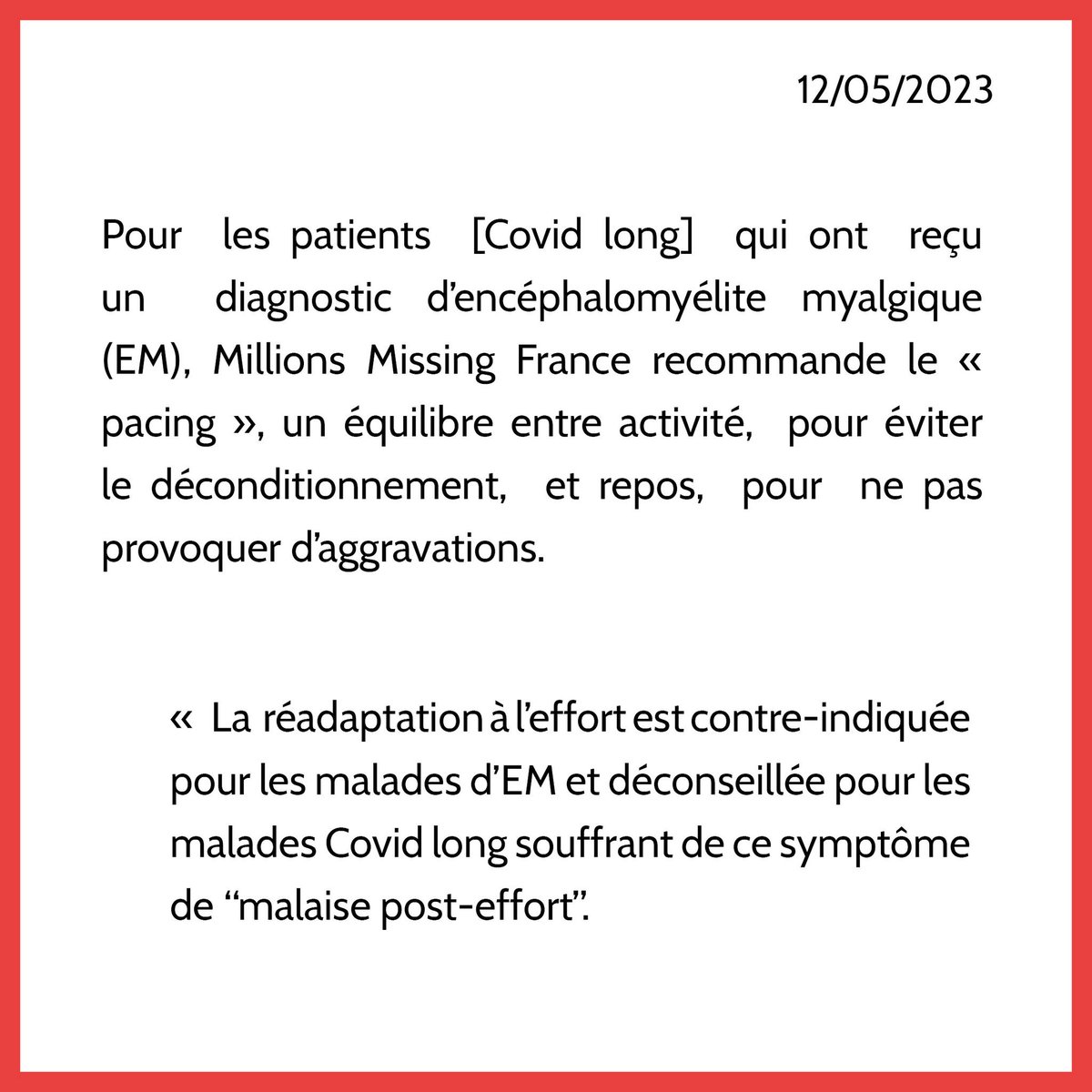 MillionsMissgFr's tweet photo. Aujourd’hui journée Mondiale de l’#EM, #WorldMEDay
Article sur l'EM dans le Progrès
Article inclus dans la double-page sur le Covid long : "Ces malades oubliés ne veulent plus être invisibles"
Le Covid n’est pas qu’un mauvais souvenir pour des millions de Français 1/6 https://t.co/yQvUKD05Cp