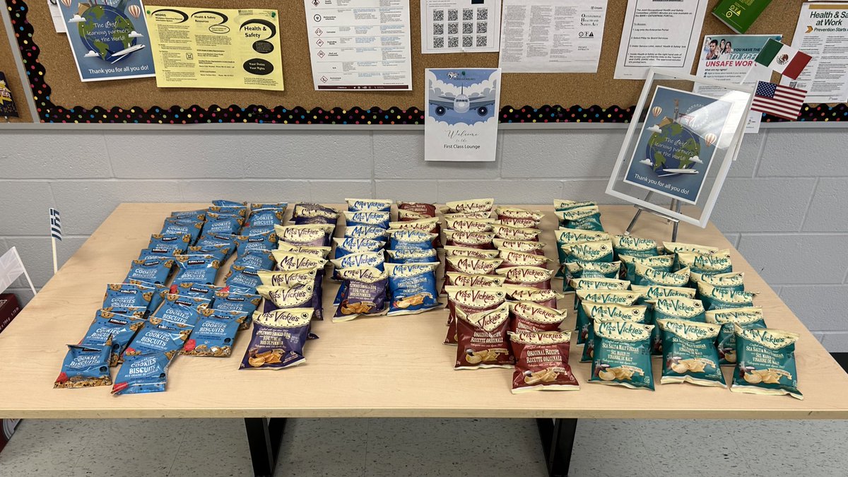 MsJLau's tweet photo. Thank you to our School Council for putting together a wonderful Staff Appreciation Event @NokiidaaPS yesterday.  The idea of Nokiidaa Airlines was fun and ingenious!  Staff were thrilled to see the variety that took care of all our dietary needs.  THANK YOU! https://t.co/0tpKD57IFB