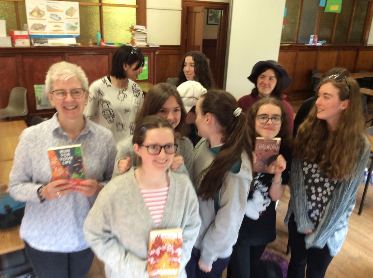 We were so lucky to have author Jane Mitchell <a href="/JMitchellwriter/">Jane Mitchell</a> visit the school today. Organised by the school Book Club, she answered all our questions and more and the hour we spent with her flew.