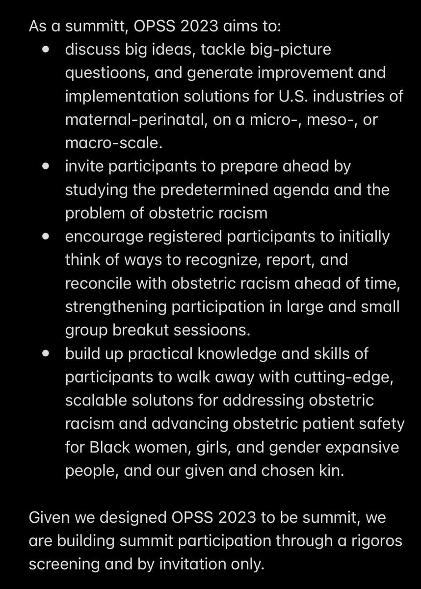 Make sure you got 20-30 dedicated min to complete the registration app. We invite you to read the images to learn why. If you’re interested, APPLY now as participation in the summit is by invitation only, based on a rigorous screening process. Space is limited.
#OPSS2023