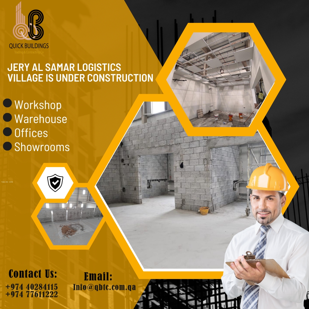qatar_qbtc's tweet image. Jery Al Samar logistics Village Is under construction 
Workshop
Warehouse
Offices
Showrooms

QBTC 

Contact us:
+974 40284115
+974 77611222

Info@qbtc.com.qa

#design #designandbuilt #projects #luxury #interiordesign #architecture #decor #artist #artwork #homes #homedesign