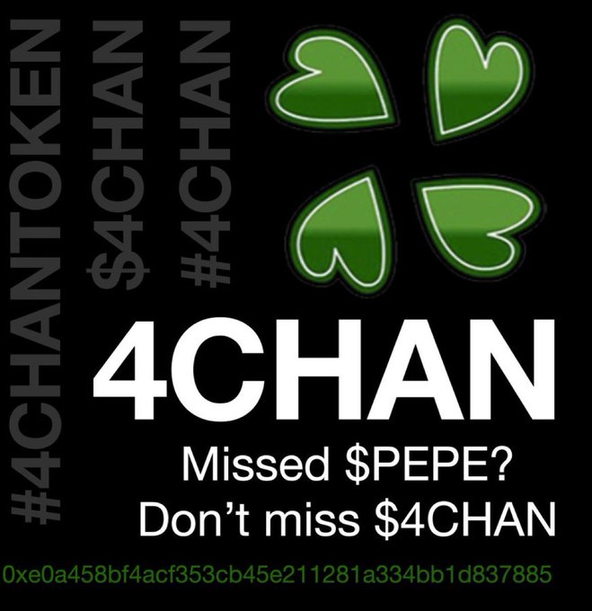 Universe528Hz's tweet photo. @zayuhwhoeth @fourchantoken #4CHANMOVEMENT #4LOVE #4WORLDPEACE #4FREEDOM #4ALL #4CHAN $4CHAN #4UNITY
It looks like a mirror of #PEPE chart hmmmm https://t.co/pF7cdsTUgb