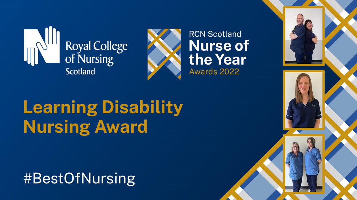 RCN Scotland (@rcnscot) on Twitter photo Our finalists in this category have succeeded in raising standards of care for their learning disability patients and clients and have made an outstanding contribution to the care of service users
bit.ly/3I2WS2a Our finalists in this category have succeeded in raising standards of care for their learning disability patients and clients and have made an outstanding contribution to the care of service users
bit.ly/3I2WS2a