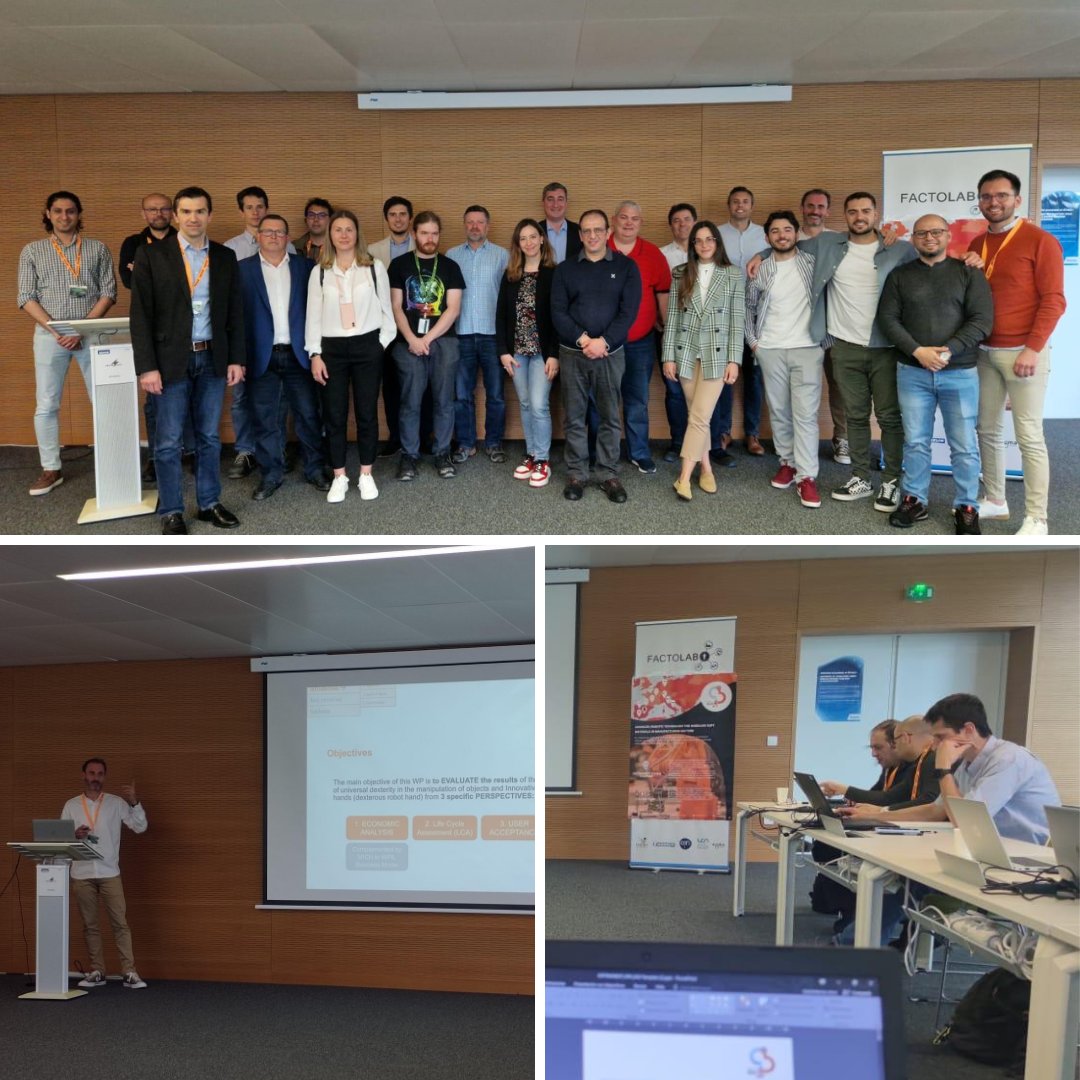 AIJU_Tecnologi's tweet photo. Después de 4 años de intenso trabajo, finaliza el proyecto #SOFTMANBOT
El equipo de AIJU,asistía a la última reunión en Clermont-Ferrand para presentar los resultados finales del desarrollo tecnológico y de la inclusión a nivel económico, aceptación por el usuario y ciclo de vida https://t.co/6HomgtVAEn
