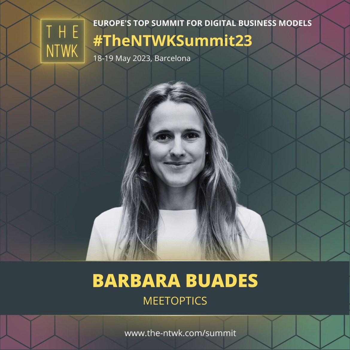 meetoptics's tweet photo. Mark your calendars for 🔥 the Chicken🐔 or Egg 🍳: How to launch a marketplace event, #TheNTWKSummit23 From Physical to Digital Experience organized by @ntwk_platforms
@BuadesBarbara #TheNTWK #Platforms #PlatformTrends #Ecosystems #Marketplaces #DigitalBusinessModels #NFTs https://t.co/kRJ4tGDKXa