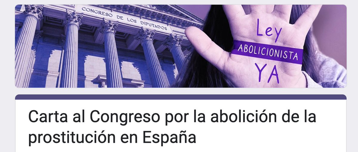 feminicidio's tweet photo. ¿Dónde está la Ley abolicionista? La preocupación por las mujeres prostituidas nos lleva a interpelar por carta a las/os diputadas/os ¡Súmate y firma ahora! Formulario:
👉ESPAÑOL:
https://t.co/t7qVAoMFlj
👉ENGLISH:
https://t.co/FQkYh9fQ7u
👉FRANÇAISE:
https://t.co/JcjzyNNYy5⬇️ https://t.co/XVphrUQDky