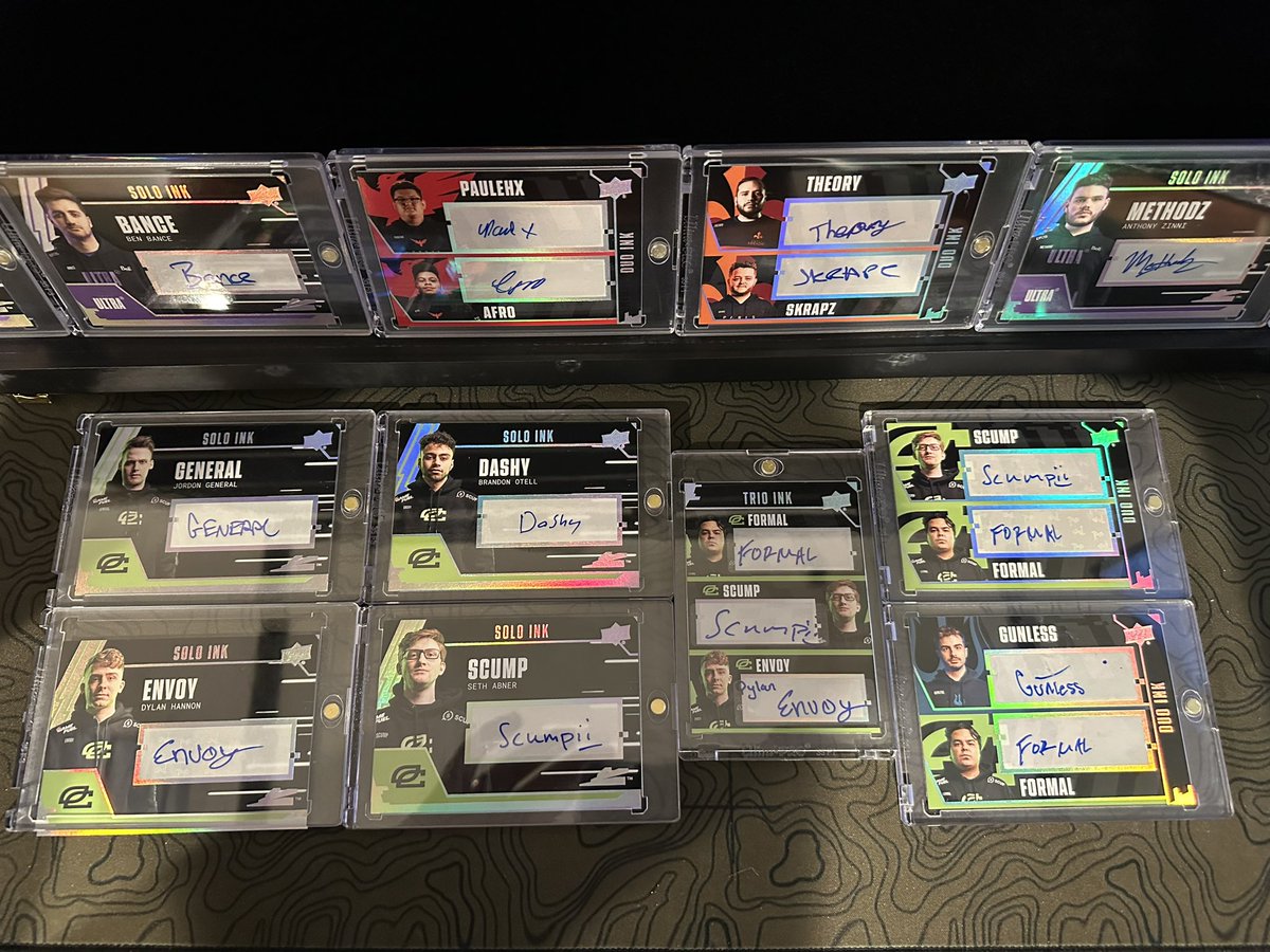 Current state of the <a href="/OpTic/">OpTic</a> collection from <a href="/UpperDeckEsprts/">UpperDeckEsports</a> y’all are sleepin 🥱 😴