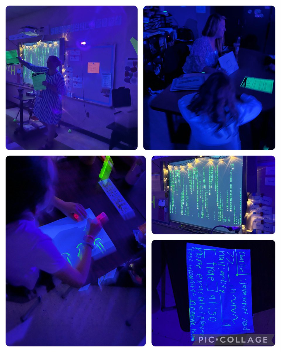 Ms. Emge &amp; Ms. Pill sure know how to make NJSLA preparation fun! They facilitated a “Mission Math” escape room where the room was illuminated by black lights making everything glow! Their students had a blast solving problems collaboratively. 🕵️‍♀️🌟<a href="/TewksburySchool/">Tewksbury Township School District</a>