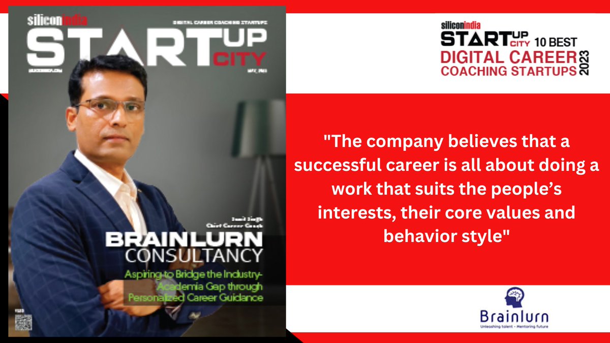 SINewsUpdates's tweet photo. @Brainlurn has been selected by SiliconIndia as one of the 10 Best Digital Career Coaching Startups - 2023

Article: https://t.co/7zMleiXpEH

Sunil Singh, Chief Career Coach

#DigitalCareerCoachingStartups #digitalcareercoachingcoaching #digitalcareers #digital #development https://t.co/nQiTR0SaET