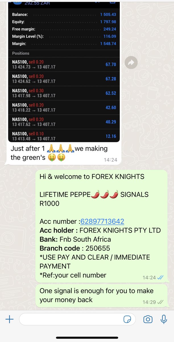 Signals always winning 

#forex #nasdaq #nas100 #ForexMarket #instafollow #followback #instacool #instamood #photooftheday #instagood #igdaily #fun #happy #like #life #bestoftheday #ootd #forextrader #LoadsheddingUpdate
#SouthAfrica #newmoney #Miami #matura2023
