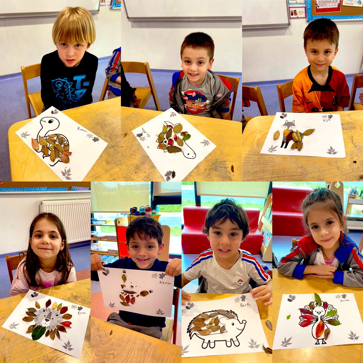 sepidehsafvat's tweet photo. #Fall Leaves 🍃🍂🍁AnimalCraft
We collected leaves from our school yard and decorated animals🐢🍂🦁🐻
#Hibernation
#Animalcraft
#Fallleaves
@mturanoznacar @svmbyrktr @Elvinto8 https://t.co/oXdu2UDSvv