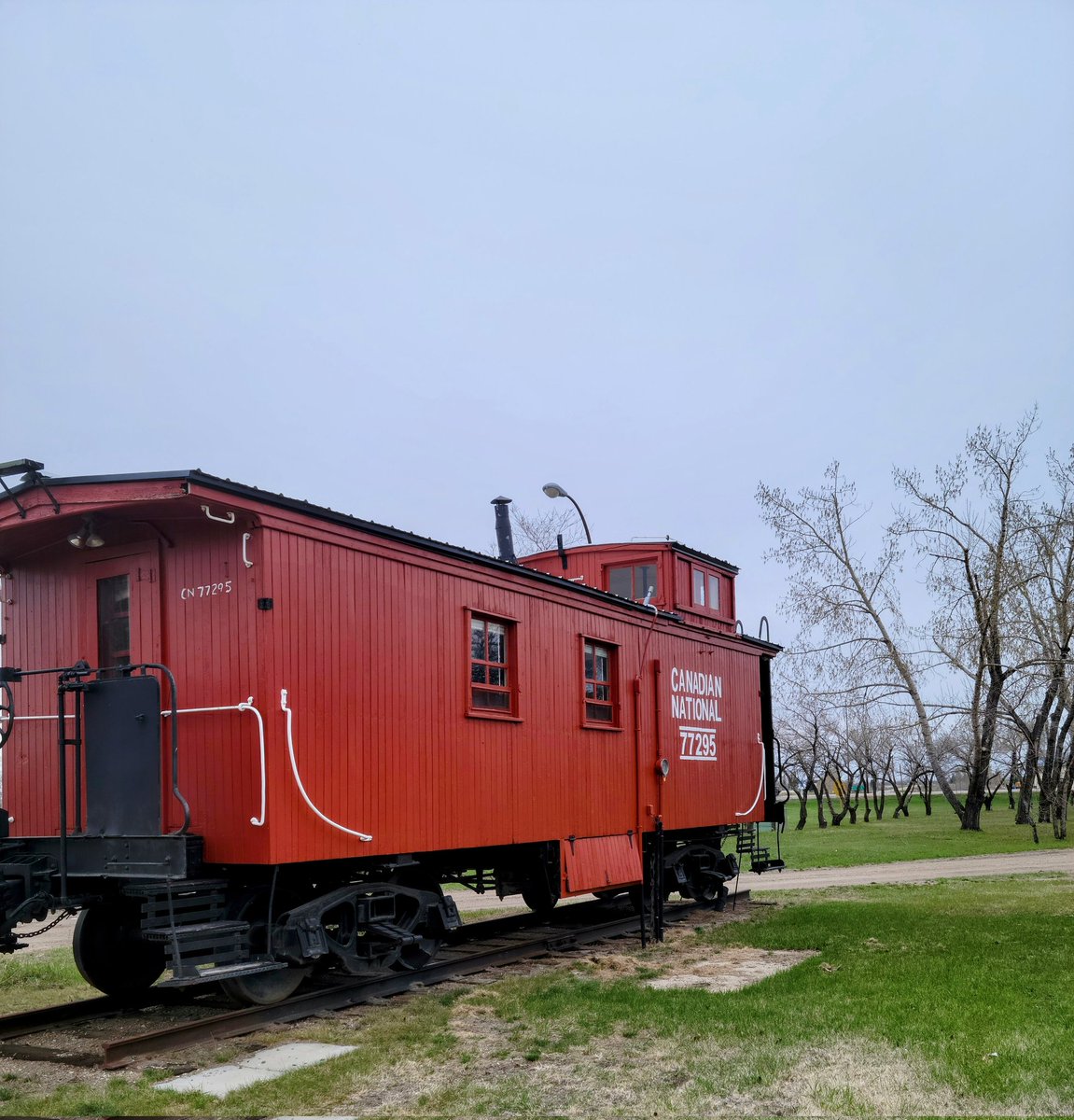 Green grass and grey skies at the old caboose on this rainy prairie day and people still can not change their sex. 
#TransIsALie
#TransWomenAreConMen 
#JustSayMen
#LetWomenSpeak 
#KPSS
#RespectMySex