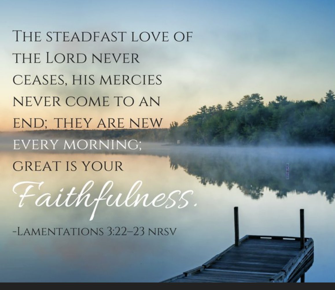 #loveoftheLord #neverceases  #mercies #neverend #neweverymorning #greatisthyfaithfulness  Have a Blessed Friday Everyone! 🙏🏼❤️🙏🏼