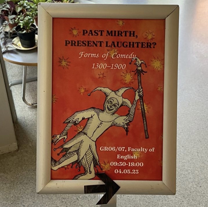 camcomedycon23's tweet photo. THAT'S ALL, FOLKS! #camcomedyconference finished on 04/05/23 and was as close to a literal roaring success as a bunch of polite academics can get. From the whole Committee, thanks to all who spoke; chaired panels; funded/supported; to @BeyondShakes &amp; Prof. Stern. What larks! https://t.co/uWfs7h4DZg