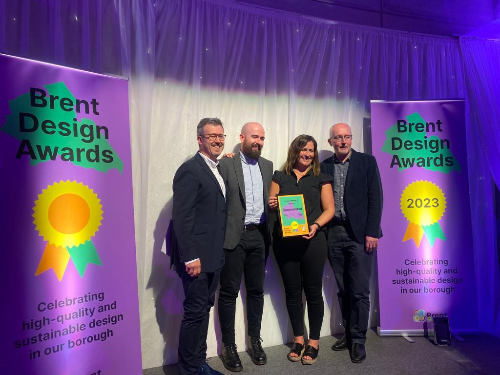 A thoroughly enjoyable evening at the @Brent_Council  Design Awards where our project #Ferrum, Wembley South West Lands for @QuintainLtd was #HighlyCommended by the judges!

It was brilliant to be at an awards programme that had community & the people of Brent at its heart!