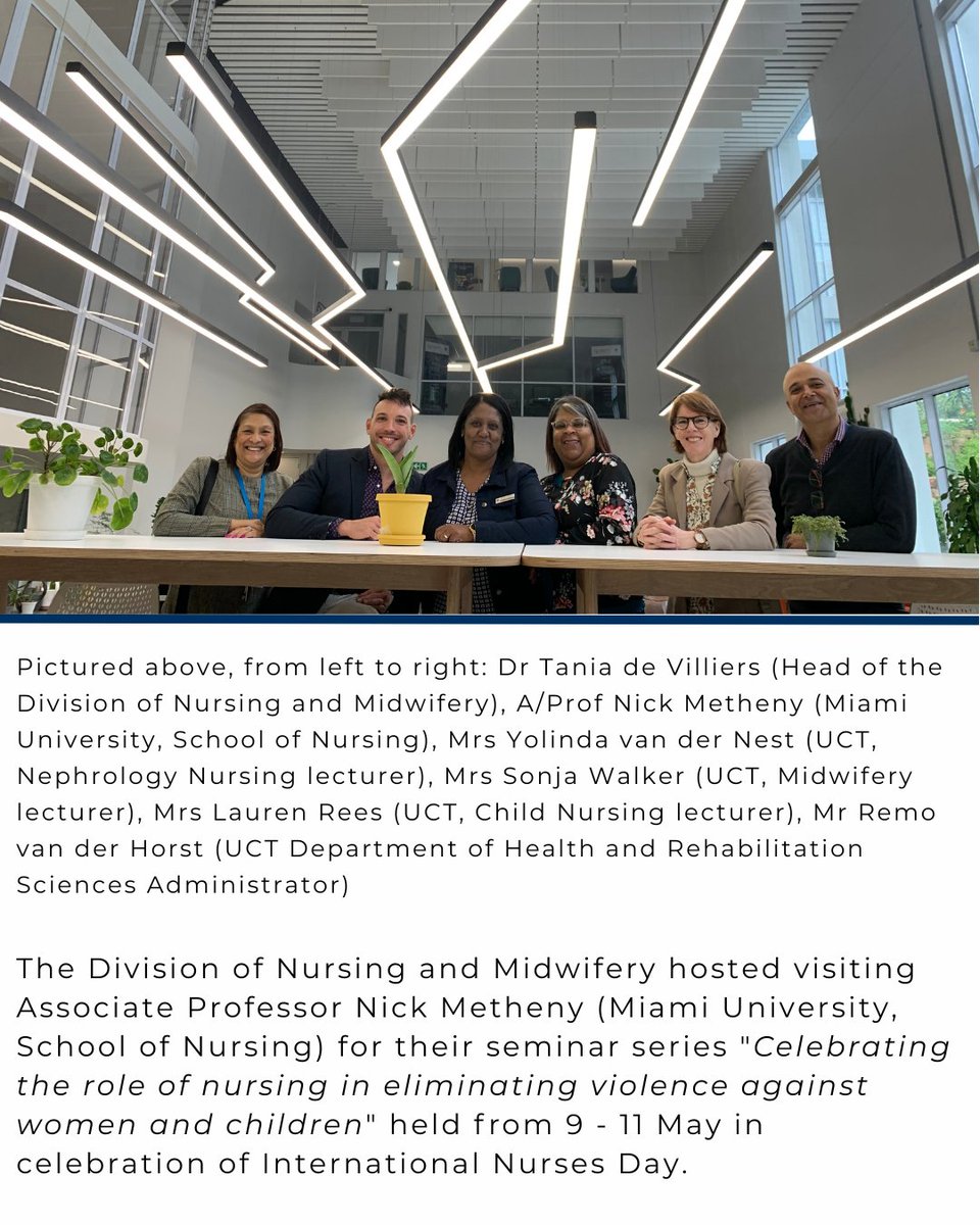 UCTHealthSci's tweet photo. On International Nurses Day, we would like to highlight the work of the Division of Nursing &amp; Midwifery, @DHRS_UCT, as they celebrate 85 years of excellence in the education and training of nurses and midwives this year. Read more here: https://t.co/V3B1DHJZ9k
#ChooseUCTHealth https://t.co/vv4i7YMk8g