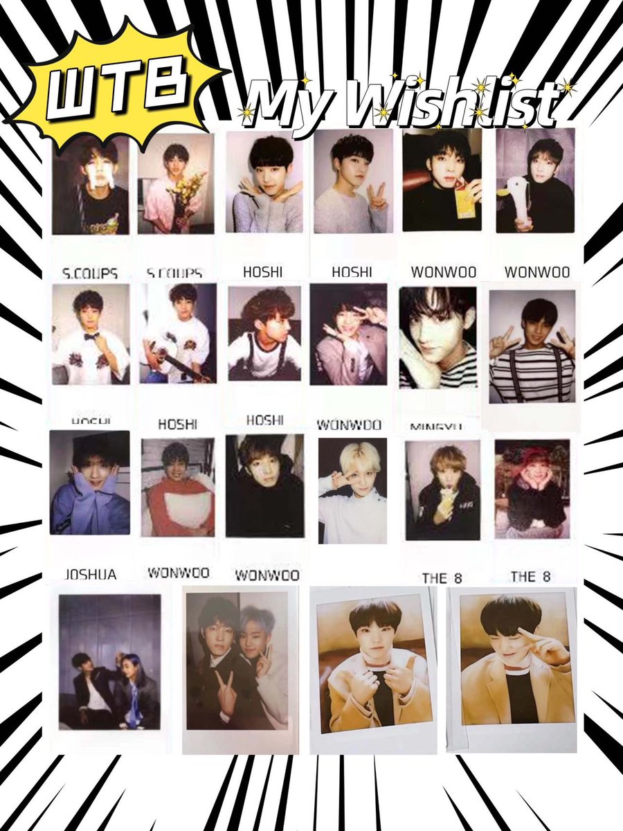dddddd82560845's tweet photo. wtb seventeen svt
！！！ help rt pls🙏！！！
⭕️buy
⭕️have ph🇵🇭 ina🇮🇩 address
plz dm if you want to sell them☺️

wts seventeen svt 17 scoups hoshi wonwoo mingyu dk pc card make a wish face the sun we make you https://t.co/vzS84p3XyT