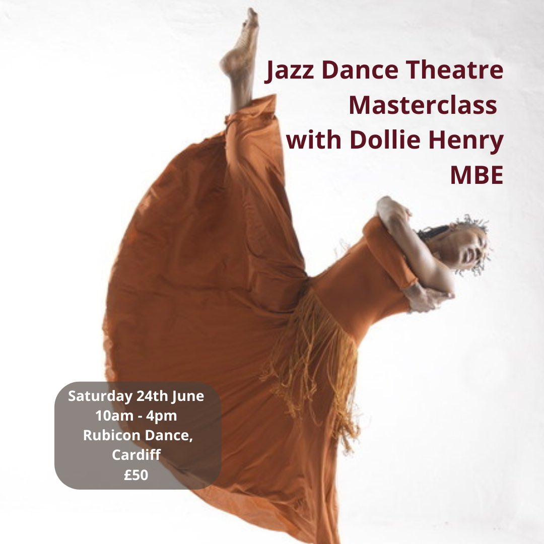 Upcoming weekend workshop in June, a jazz masterclass with <a href="/DollieHenry/">Dollie Henry MBE 👣🖤🧚🏾‍♀️</a> at <a href="/RubiconDance/">Rubicon Dance</a> 
More info here: eventbrite.co.uk/e/bop-jazz-dan…
