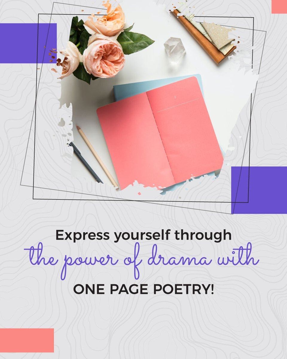 📜🎭 Express yourself through the power of drama with #OnePagePoetry! Share your poems that explore the depths of emotion, the drama of life, and the beauty of human experience on a single page! 🎭🎬

#poeticintensity #versesoflife #powerfulwords #creativeexpression