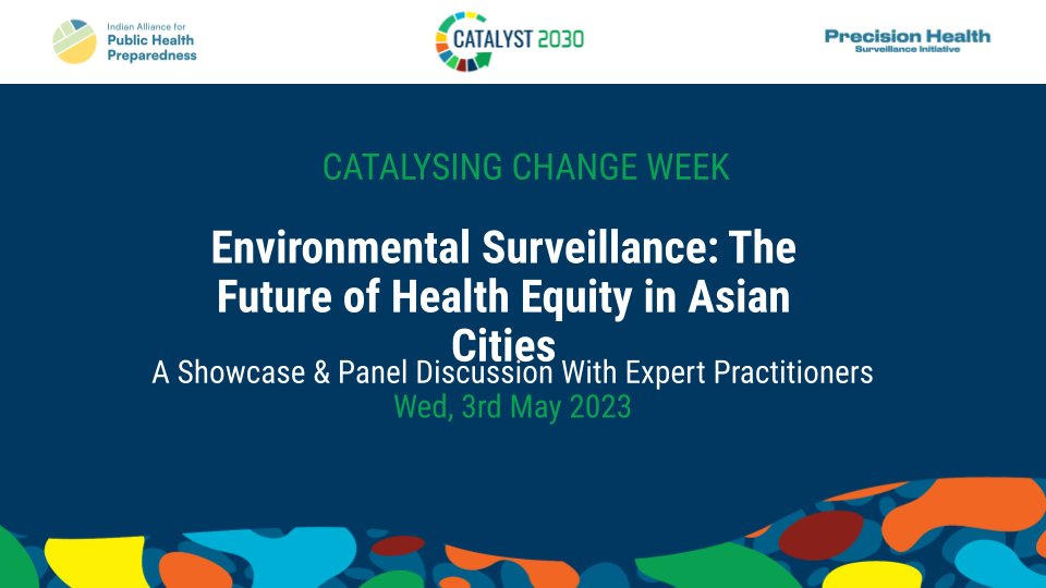 The IAPHP panel at #CatalysingChangeWeek2023 showcased #environmentalsurveillance projects from #India #Malawi #Pakistan #Brazil &  #Bangaldesh focusing on its #value for #publichealthpreparedness
We need to continue #intersectoral learning & #collaboration to scale efforts (1/5)