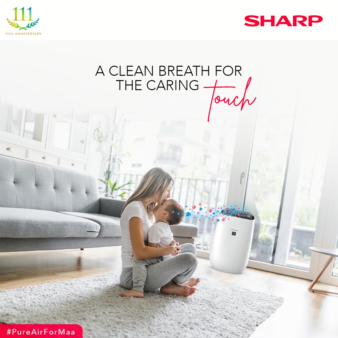 sharp_india_'s tweet photo. Gift a clean breath for the caring touch she's always given. A #SHARP air purifier with advanced HEPA filters removes 99.97% of pollutants, ensuring she breathes easy.
#HappMothersDay #MothersDay #MothersDay2023 #Maa #Mom #SmartSolutions #smartappliances #Smartbusiness #Sharp111 https://t.co/f3i03ga85M
