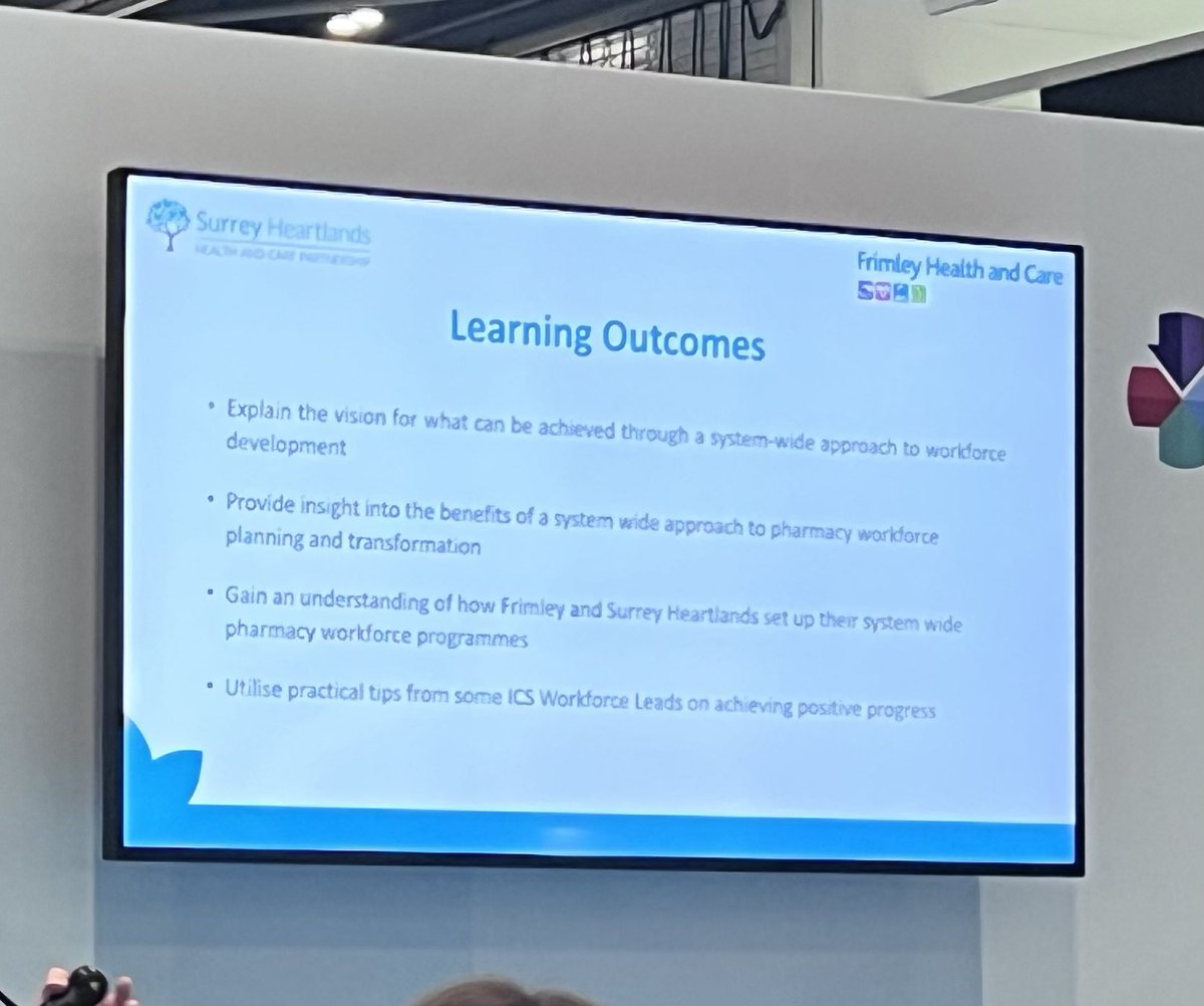 KatHall_HEE's tweet image. Nice to see @TimLangran from @FrimleyHC and Rachel Mackay from @SurreyHeartland showcasing how to work across ICSs to develop the pharmacy workforce #changingmindsets #collaboration #breakingdownbarriers #workforce #cpc2023