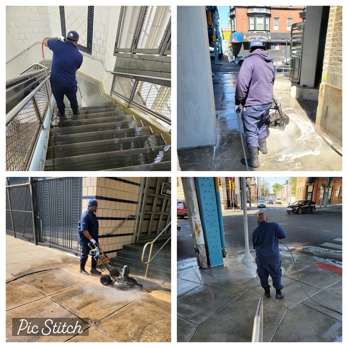 SEPTA_SOCIAL's tweet photo. Happy Friday! Our crews continue to work hard to keep our stations clean! Here are images of Tioga & Church stations. #SEPTA #SEPTASOCIAL #TRANSIT #WAYTOGO #Philly #Subwaystations https://t.co/Jq1ES5rKWn