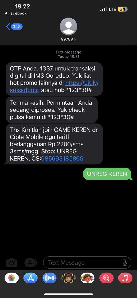 Deajengfaricha's tweet photo. @IndosatCare kenapa sih sering banget tiba-tiba kayak gini, gak daftar apa2 kok permintaan diproses,, gak pernah registrasi apapun selain beli paket data https://t.co/9BwgIoUpwT