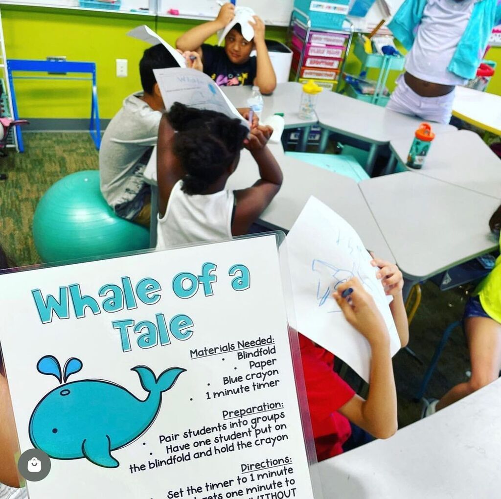 //🐳 Whale of a Tale! 🐳 //

Watching the kids faces when they looked at their whale pictures was PRICELESS! They had soooo much fun on the last day of school playing some of our Summer Minute to Win It games! 

If you are teaching summer school or cam… instagr.am/p/CsJI0q1ONQr/
