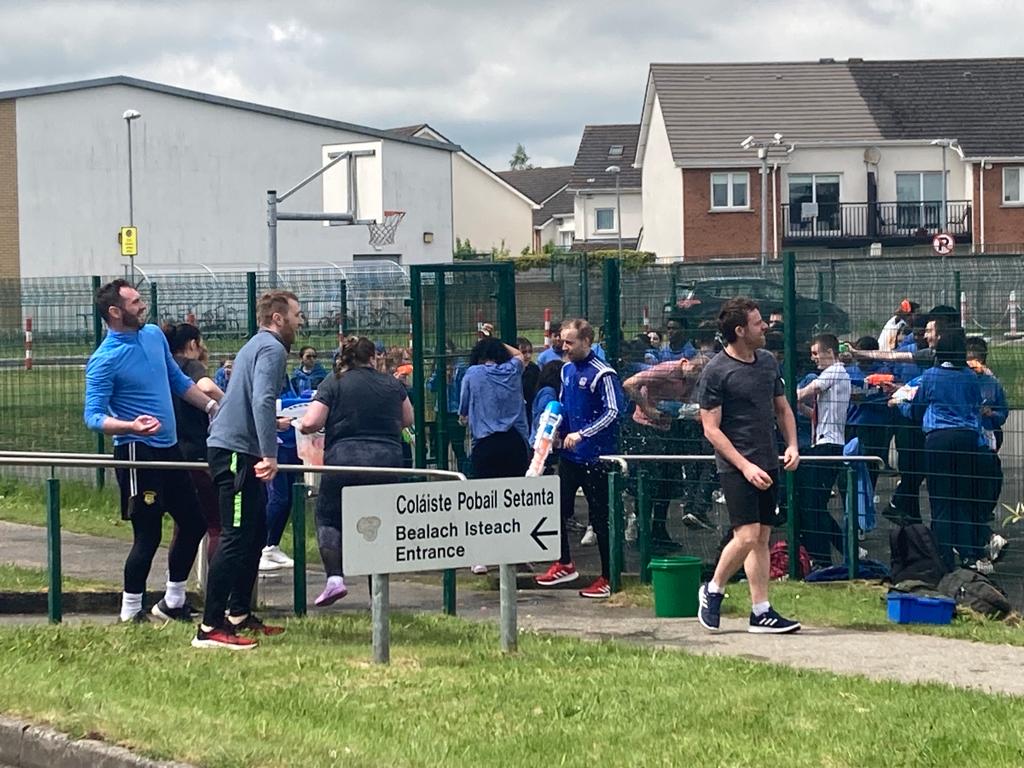 cpsetanta's tweet photo. Our traditional 6th Year Vs Teacher water fight took place today, a lot of smiling, but wet, faces 😂 #teamddletb #community #makingmemories https://t.co/WAWoed4iPq