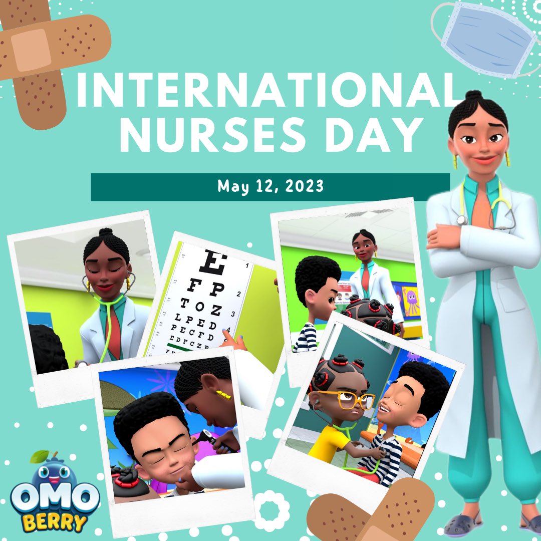 watchomoberry's tweet photo. Celebrate the amazing courage and dedication of all the amazing nurses around the world with OmoBerry’s Doctor Lola on International Nurses Day!
#OmoBerry #Limitlessstudios #nurseryrhymes #kids #nurses #nurselife #nursesofinstagram #entertain #educate #empower https://t.co/fIqIx2wE5p