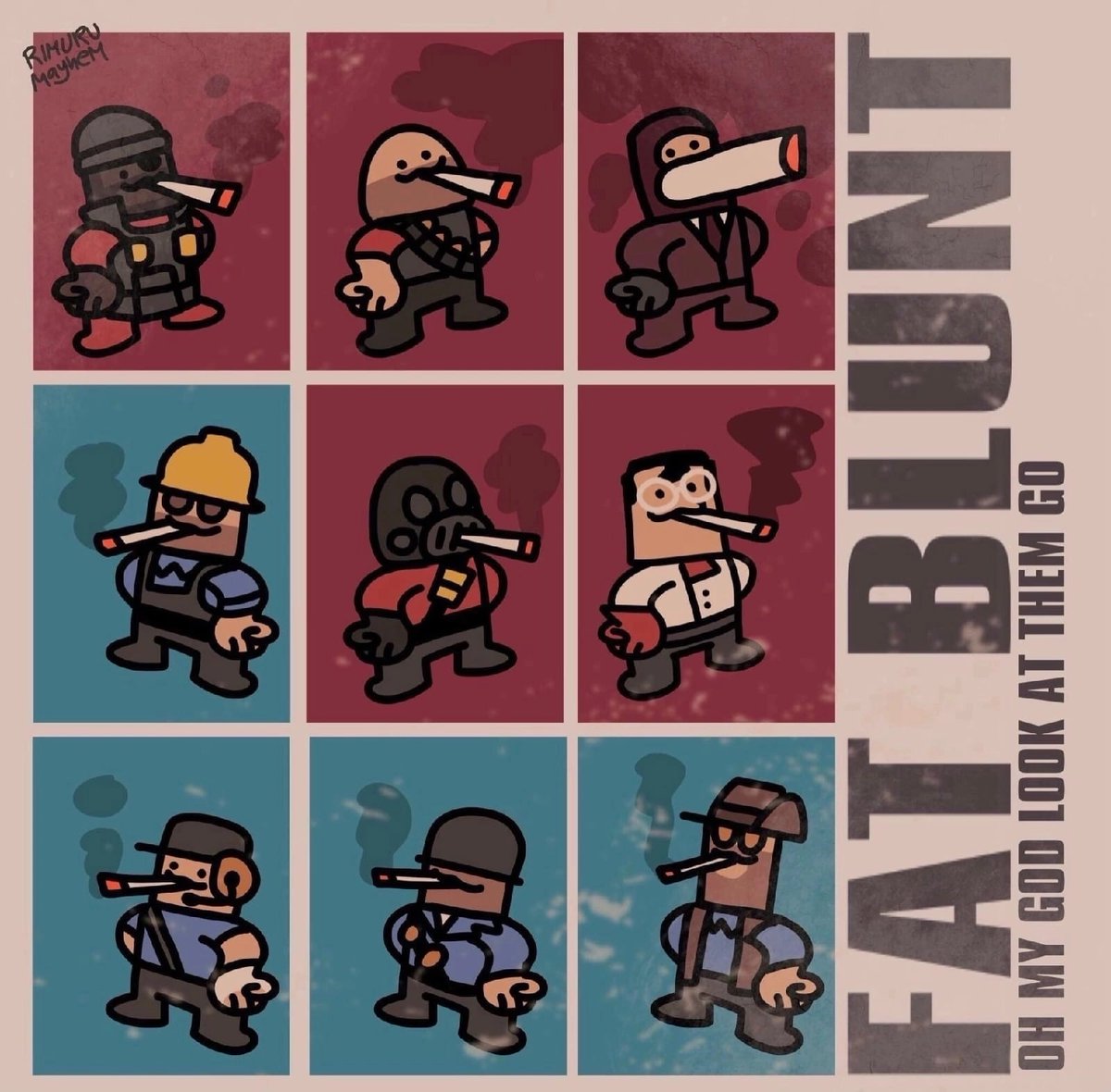 This is a very cool style of drawing!
I want to see more of this author's work on TF2 :)