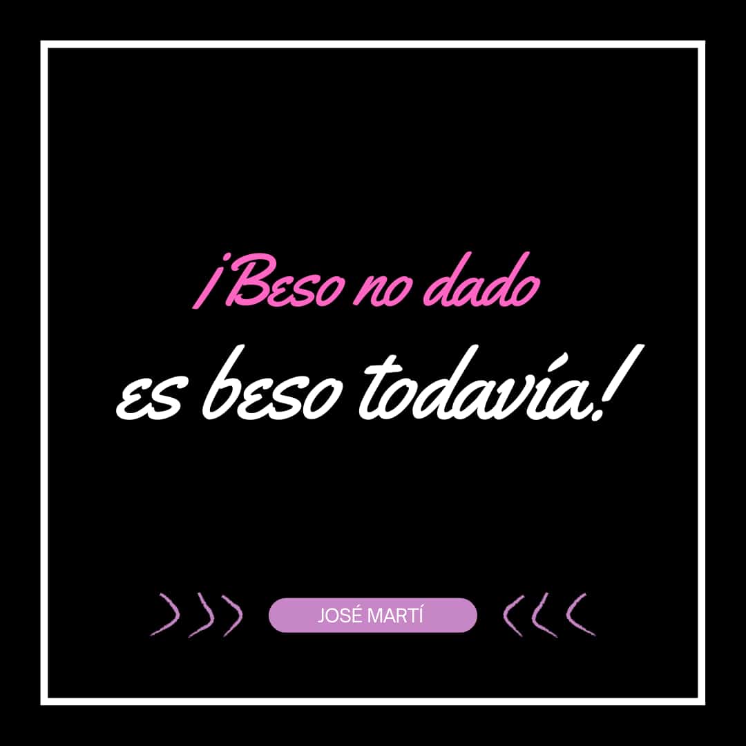 A quien no le hubiese gustado dar ese beso aquel día🥹
Hagamos caso a #MartíVive "¡beso no dado es beso todavía!"
¿No es verdad? <a href="/PereraArianne/">Arianne Medina Perera</a> @Katherine042023 <a href="/ItaGutierrezB/">🇨🇺 Ita Gutiérrez B ☄️</a> @AlejandroEsCuba <a href="/ISRI_Martiano/">ISRI_Martiano</a>