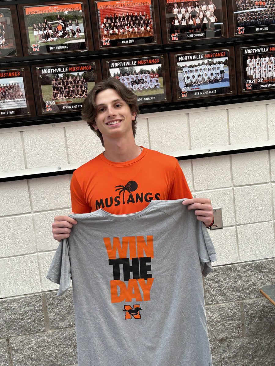 nvilleathletics's tweet photo. Dom wins the day for his performance yesterday. 5 innings - no hits and 11 strikeouts https://t.co/SCKqdmfnK1