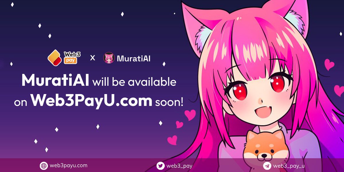 web3_pay's tweet image. ⚡️We&apos;re excited to announce that @MuratiAI will soon be listed on Web3PayU.com!

MuratiAI is a revolutionary platform built on top of blockchain technology, providing a decentralized and secure environment for artists and animators to create and distribute their work.