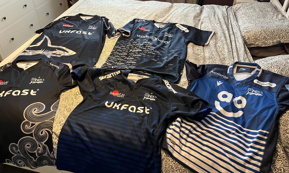 #SeaOfBlue 

So, bought the red one this season…. 

Which of these? And that’s not counting the old Cotton Trader ones (which are a bit snug!)