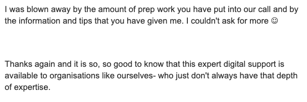 Amazing feedback from a charity who had a super successful Digital Candle call 😀