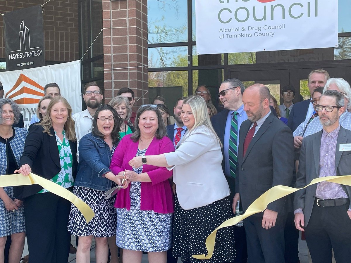 UnityHouseofCC's tweet photo. Unity House strives to be a good partner with others in the CNY community. Yesterday, we cheered as the Ithaca Alcohol &amp; Drug Council cut the ribbon on their new rehab and detox treatment center. (1) https://t.co/jDAXj1Y7NJ