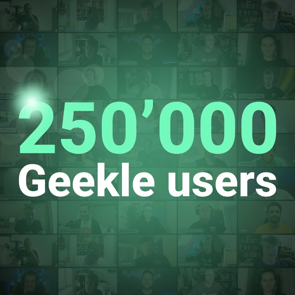 🎉 Exciting News Alert! 🎉 We are thrilled to announce that Geekle has reached a significant milestone - we now have over 250,000 users in our growing tech community! 🚀 Join us on this exciting journey! 💡