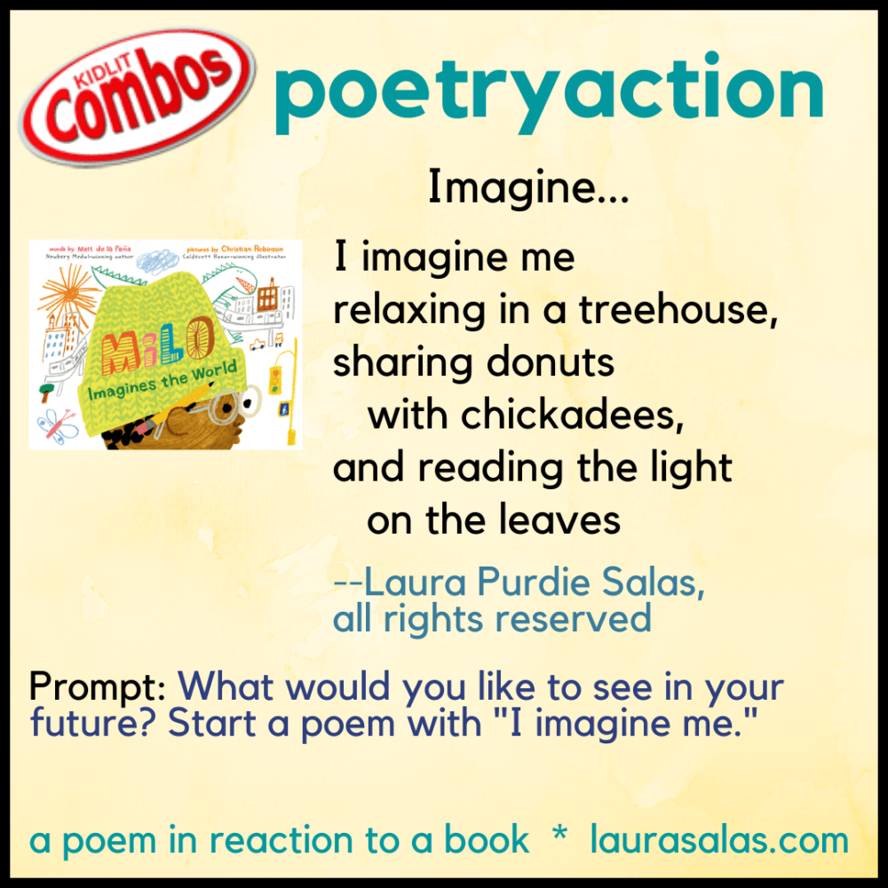 It's #poetryfriday! I'm in with a poetry action to the #picturebook Milo Imagines the World!  All are welcome to come read, comment, and write! mtr.cool/adkffypxtj