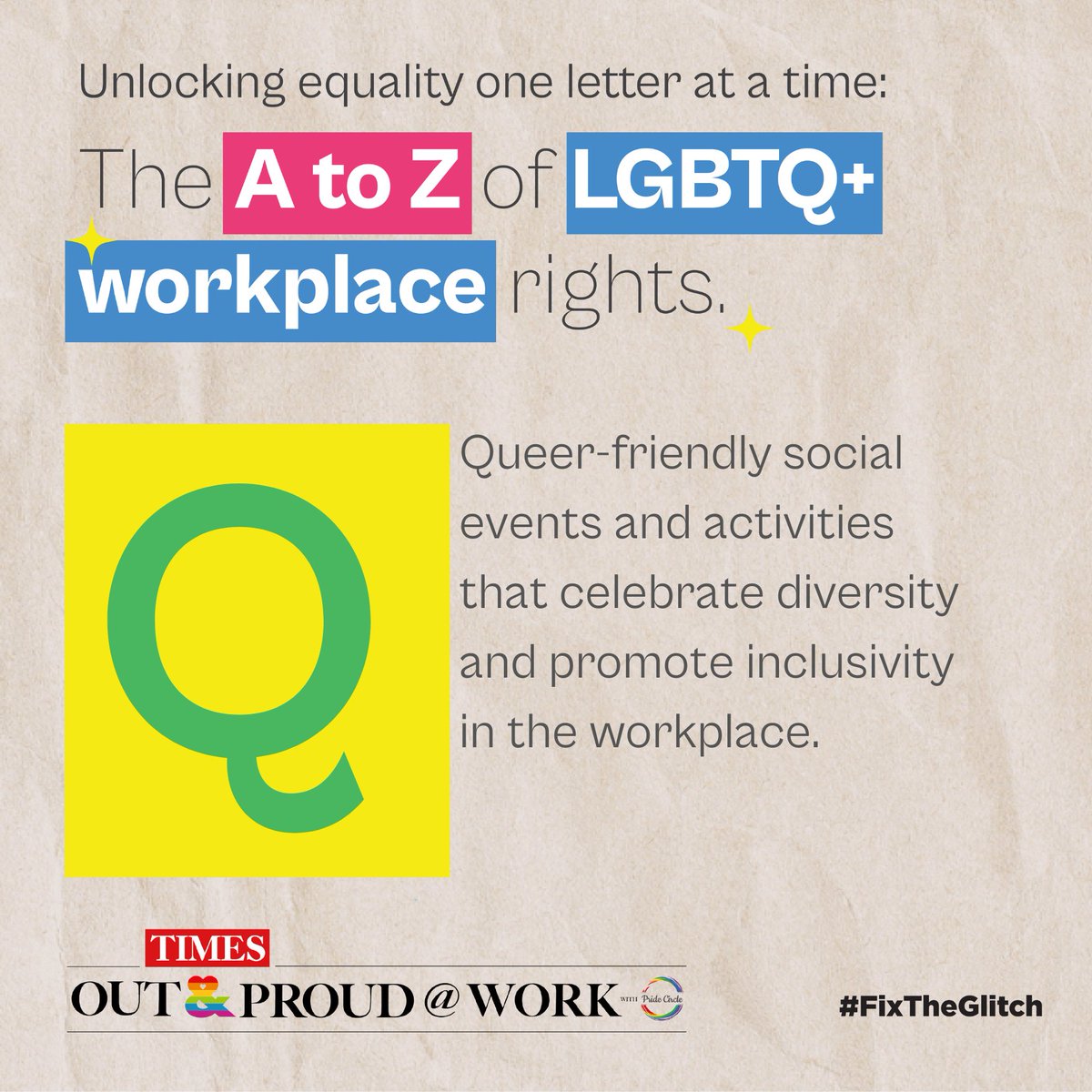 Calcutta_Times's tweet image. Let’s create change and #FixTheGlitch. Sign up at timesoutandproud.com/#take-my-pledge  

#PrideatWork #Empowerment