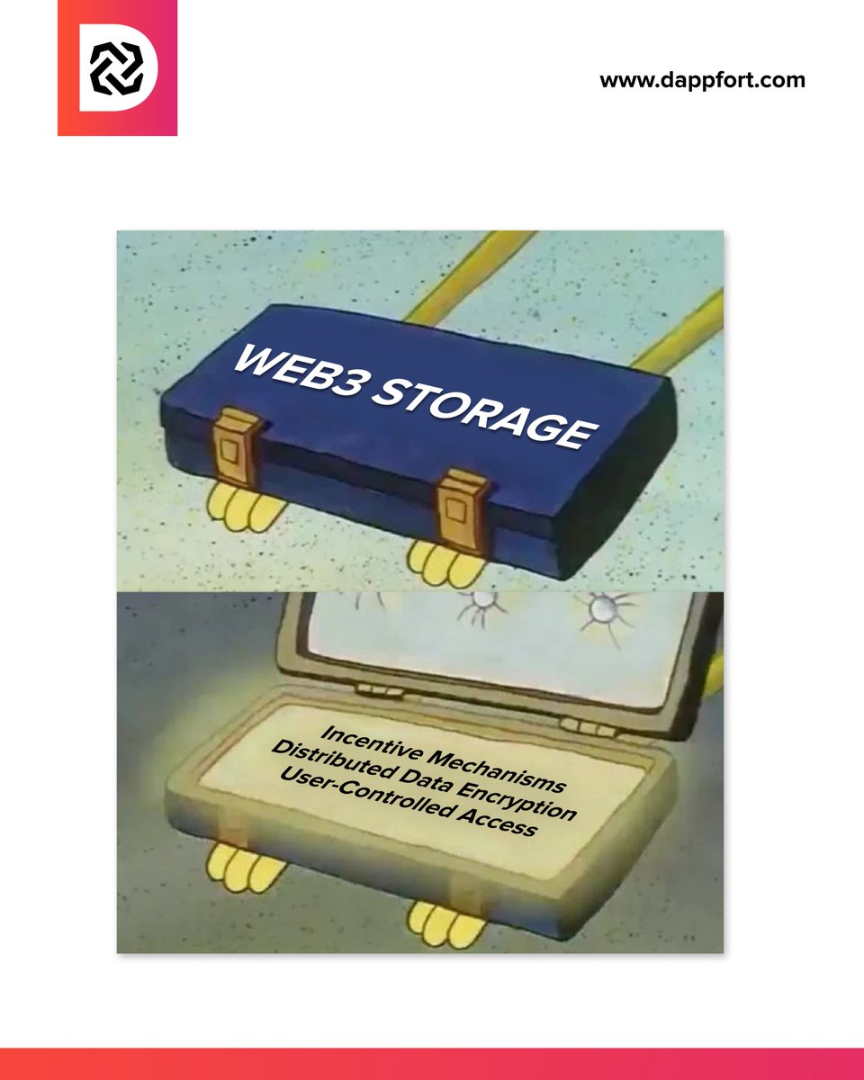 dappfort_global's tweet photo. Web3 storage is a decentralized storage solution that uses incentives, distributed encryption, and user-centered access. https://t.co/S7DwsVSo3p

#web3  #web3storage #storage #storagedevelopment  #decentralized #Decentralizedstorage #PrivacyMatters #memes #memestech #web3memes https://t.co/gSvoLYFXid