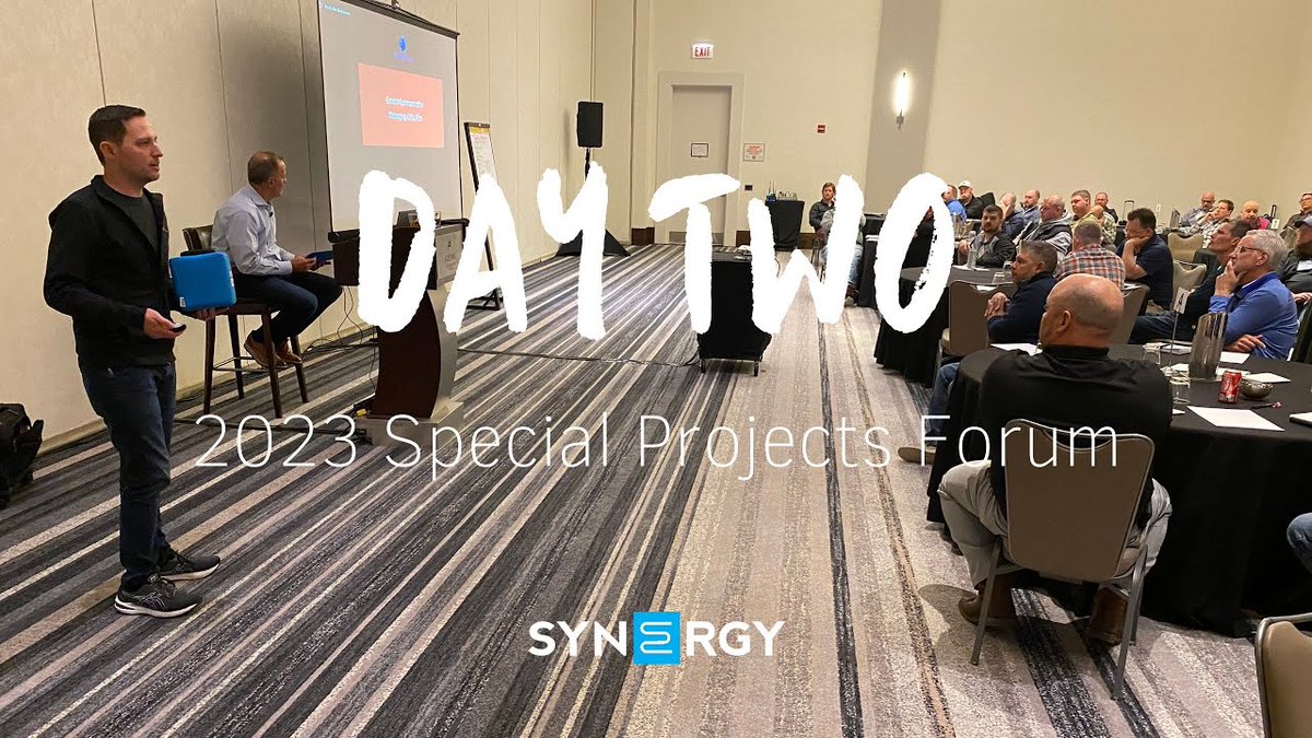 Check out the Day Two highlights from Synergy's 2023 Special Projects Forum! 

➡️ youtu.be/vhOWVSSbHq8

#TeamSynergy #HVACPeerGroup #SpecialProjects #HVACProjects