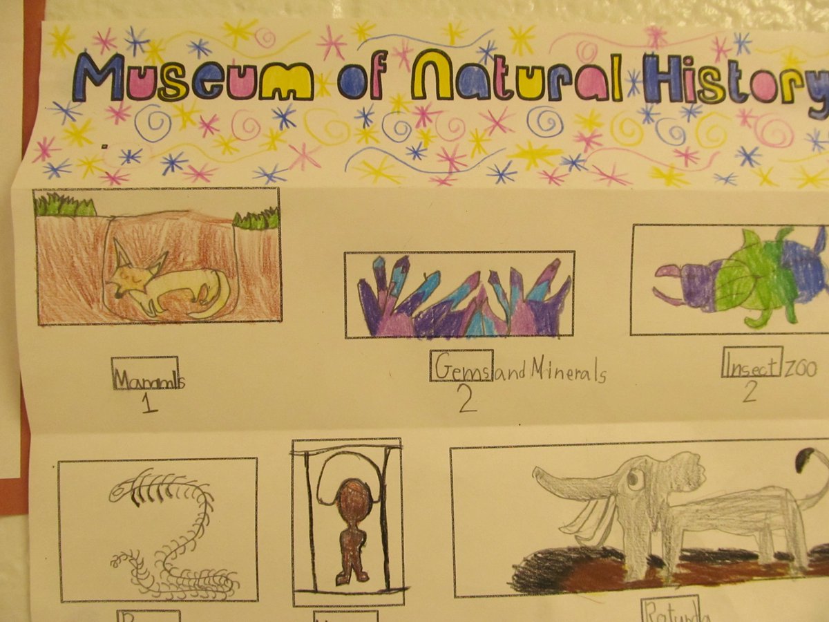 BethHalterman's tweet photo. Finished Museum of Natural History Field Trip brochures. We had such a wonderful day of learning on our adventure trip! #RESGrowingSuccess https://t.co/El5yh7gNyo