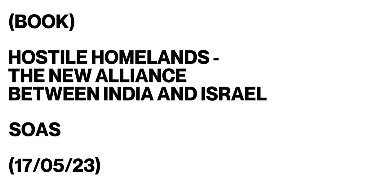 Next week, @azadessa will join @AmritWilson and @M_S_Beg in conversation to discuss his new book HOSTILE HOMELANDS in this launch event from @SAsiaSolidarity and @SOAS.

Find out more: bit.ly/3VUWJ6P