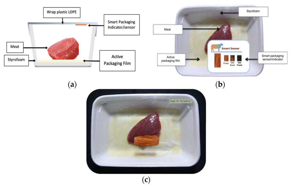 Sensors_MDPI's tweet image. #highlycitedpaper
Application of an Intelligent Sensor and Active Packaging System Based on the Bacterial Cellulose of Acetobacter xylinum to Meat Products
mdpi.com/1424-8220/22/2…
@hasanuddin_univ 
#smartsensor #smartpackaging #meatshelflife #foodquality