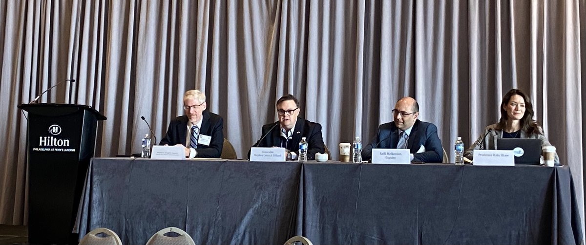 Social Media Ethics at 3rd Circuit Bench Bar with ⁦<a href="/JudgeDillard/">Judge Stephen Dillard</a>⁩ ⁦<a href="/RMFifthCircuit/">Raffi Melkonian</a>⁩ &amp; Prof ⁦<a href="/kateashaw1/">Kate Shaw</a>⁩