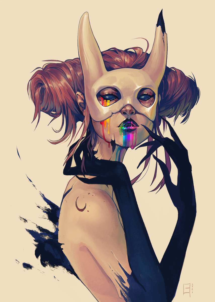 Facade
An illustration based on nyuumiin's DTIYS portrait on Instagram. :) I wish I could share the inspiration and link back to them, but it seems their account is no longer active/public.