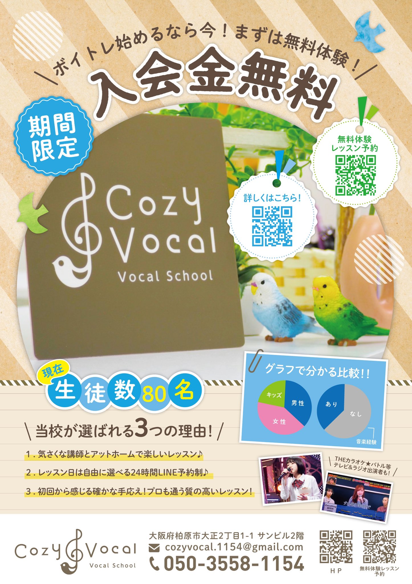 柏原市ボイトレ】Cozy Vocal🎤 (@cozy_vocal) / X